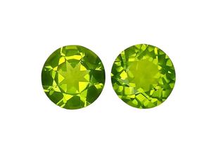 Piedra preciosa de peridoto verde natural, corte redondo, peridoto suelto de Pakistán para la fabricación de pendientes y diseño de joyería. - Product Image 3