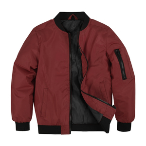 Comfortable Men's Plain <b>Bomber</b> <b>Jacket</b> Custom Logo Regular Fit <b>Baseball</b> Wholesale Fashion Trend Casual Breathable <b>Jacket</b> For Men - Product Image 1