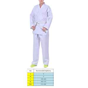 Nouveau Gi Doux et Confortable avec Panneaux en Tissu Coton Respirant et Durable, Idéal pour la Pratique des Arts Martiaux par Tous les Temps, Uniforme de Judo et de Karaté - Product Image 5
