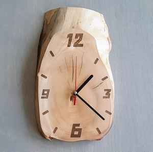 Nouvelle conception, style simple, horloge murale, décoration murale pour la maison, horloge murale ronde en bois pour le salon - Product Image 3