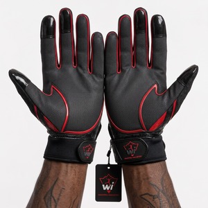 Elite Receiver Football <b>Gloves</b> with One-Hand Catch Grip Technology, Flexible Fit, and Lasting Durability - Product Image 3