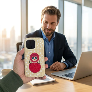 Coques de téléphone personnalisées perlées avec motifs magnifiques, accessoires de mode style bohème pour soirées, broderie au point de croix et aiguille - Product Image 4