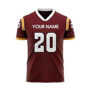 Nouveau maillot de football thaïlandais personnalisé de qualité supérieure, maillot de football pour hommes, maillot de football américain personnalisé avec service OEM - Product Image 4