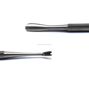 Pousse-cuticules double extrémité en acier inoxydable, nettoyeur d'ongles réutilisable, outil professionnel de manucure et pédicure pour nail art - Product Image 2