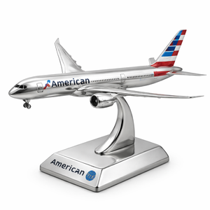 ของที่ระลึก ของขวัญ ที่ทับกระดาษแบบกำหนดเอง รูปปั้นโลหะ 3 มิติขนาดเล็ก รูปเครื่องบินสายการบิน สำหรับวางบนโต๊ะ - Product Image 4