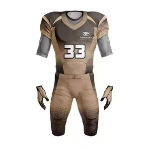 Uniforme de football américain pour hommes adultes de qualité supérieure, léger, respirant, 100% polyester, vêtements de sport personnalisés pour équipe - Product Image 3
