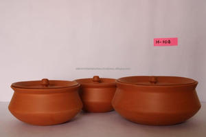 Olla de cocina de arcilla Recipiente de cocina Loza de terracota Hecho a mano Cocina tradicional Olla de arcilla Utensilio de cocina - Product Image 6