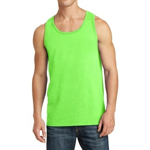 Custom Breathable O Neck Bodybuilding Tank Tops <b>Men's</b> Gym <b>Singlets</b> Cotton Activewear Fitness Wear Vest Muscle Sleeveless - Product Image 1