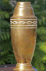 Vase à fleurs de luxe en laiton de style Mid-Century, accessoire décoratif moderne pour table, mariage, Noël, église chrétienne, vase de présentation - Product Image 5