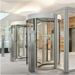 <span class=keywords><strong>Porte</strong></span> d'entrée automatique pivotante en verre de qualité supérieure pour hôtels, verre trempé imperméable avec finition de surface luxueuse - Product Image 3