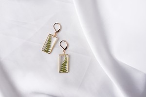 <b>Resin</b> Transparent Fern Leaf <b>Resin</b> Earrings Fern Frame Earrings Pressed Fern <b>Resin</b> Earrings Gold Frame Fern <b>Resin</b> <b>Craft</b> - Product Image 2