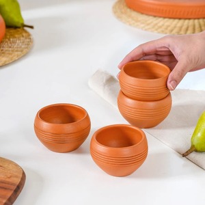 Tapis/Plats en Terre Cuite Faits Main, Écologiques et Modernes, Style Kulhad 150ml, en Céramique pour Dégustation de Desserts et Thé - Product Image 5