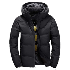 Custom Logo Printed Stand Collar Front Oversized Baggy <b>Waterproof</b> Windproof Puffer <b>Long</b> Sleeve Zip Polyester Winter <b>Jacket</b> - Product Image 6
