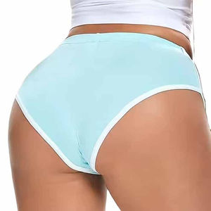 Women's High Waist Solid Color Sporty Shorts Breathable Knitted Spandex Cotton Elastic Waist Regular Fit - Product Image 4