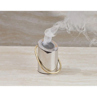 Brûleur à Bakhoor en Acier Inoxydable Moderne de Qualité Supérieure, Design Géométrique Découpé au Laser, Encensoir pour Oud, Aromathérapie de Luxe pour la Maison, En Promotion