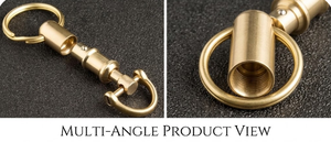 Classic Brass Handmade Premium Quality Carabiner Keychain Oval Shape Durable Polished Finish Light Weight Key Ring Attachment - Product Image 6