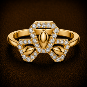 Bague en diamant de laboratoire taille ronde DEF VVS, or jaune 14K 18K, 0,30 CTW, bijoux fins personnalisés, bague de fiançailles, fournisseur OEM en gros - Product Image 1