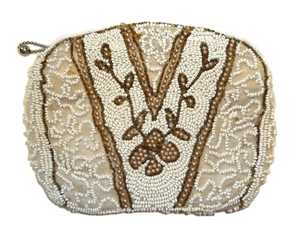 Trousse de Toilette Tendance en Toile Brodé de Perles Ananas avec Fermeture Éclair et Pompon, Pochette de Voyage pour Cosmétiques et Maquillage - Product Image 5