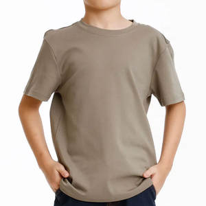 เสื้อยืดเด็ก คอกลม ผ้าแคนวาส 100% คอตตอน แห้งเร็ว ระบายอากาศดี คุณภาพสูง แขนสั้น - Product Image 1