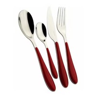 Ensemble de couverts en acier inoxydable poli miroir, écologique, durable, élégant et moderne, idéal pour la restauration et la rentrée scolaire