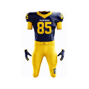 Men's American Football Uniform Set Custom Design Breathable Sports Team Wear - Product Image 1