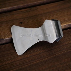 Tête de hache à barbe en acier à haute teneur en carbone forgée à la main, pour le camping, la fendage du bois, outil de remplacement pour activités extérieures et radeaux métalliques - Product Image 3