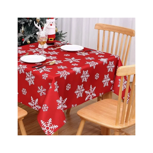 Sustainable Classic Printed GOTS Certified Soft Texture Clean Look Cotton Linen Tablecloth Floral Pattern Washable Home Decor - Product Image 4