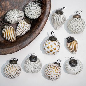 Adornos Navideños Blancos, Elegantes Decoraciones Festivas para Árboles de Navidad - Product Image 6