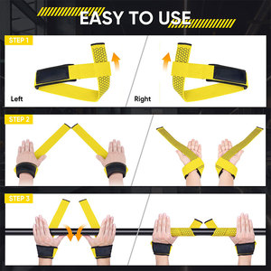 Sangle de poignet unisexe de qualité supérieure, couleur et logo personnalisables, tissu néoprène, ceinture de levage, sangles de poignet pour la musculation, la gym et le fitness - Product Image 4
