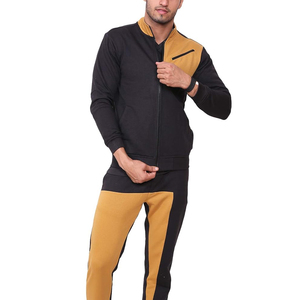 Survêtement zippé pour homme de qualité supérieure à prix avantageux, vente chaude, doux, confortable, respirant, avec logo personnalisé - Product Image 5