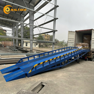 Manual 10 Ton Hydraulic Dock Ramp 11.5m Length SS400 Steel for Heavy Duty Material Loading Unloading - Product Image 1