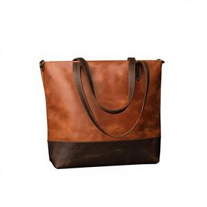 Bolso de Mano de Cuero Genuino para Mujer de Alta Calidad, con Dos Asas, Cierre de Cremallera, Gran Capacidad, Correa para el Hombro, Buena Calidad - Product Image 4