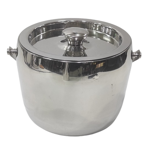 Cubo de Hielo de Acero Inoxidable Martillado con Tapa de Flor de Orquídea, Enfriador de Vino de Metal Hecho a Mano y Azucarero para Decoración de Bar de Lujo - Product Image 4