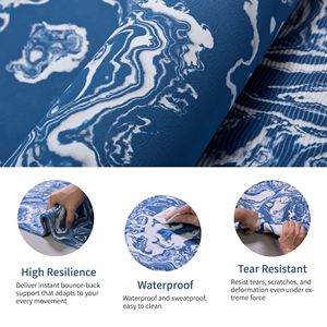 Tappetino Professionale per Yoga in TPE 183 x 61 cm, Antiscivolo, Multiuso, con Stampa per Allenamento ed Esercizio - Product Image 4