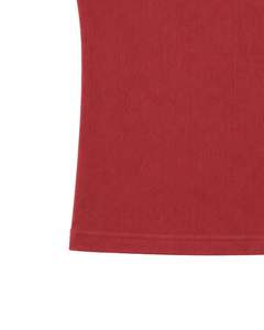 Camiseta sin mangas de algodón acanalado rojo personalizada para hombre, estilo casual, ajustada, para verano, gimnasio, chaleco elástico, camiseta interior, top personalizado. - Product Image 3