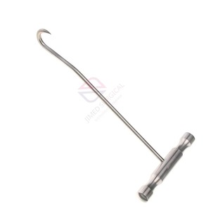 Gancho para Huesos de Acero Inoxidable Alemán con Mango en T de 8 Pulgadas |   Instrumento Quirúrgico Ortopédico Reutilizable Grande para Retracción Ósea - Product Image 2