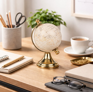 ของตกแต่งโต๊ะทำงานรูปโลกจำลองทำจากเหล็กและพลาสติก |   ลูกโลกจำลองเพื่อการศึกษาสำหรับโต๊ะทำงานในห้องเรียน |   ของตกแต่งบ้านสไตล์โมเดิร์น - Product Image 2