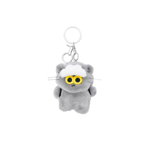 Line Friends Zoa Mini Flush <b>Key</b> <b>Ring</b> G-Dragon Zoa K-POP Keychain Zo&Friends Zoa Plush Pendant Grey Color - Product Image 3