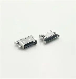 Waterproof 16Pin Type C 3.1 USB Female Socket SMT Connector For Data Transmission Power Charging