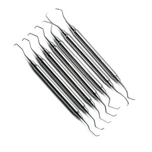 Curetas Dentales Manuales de Acero Inoxidable, Instrumento Profesional para Raspado de Raíces, Limpieza y Terapia Periodontal, Certificado CE - Product Image 2