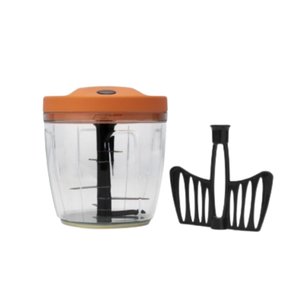 Hachoir manuel en acier inoxydable pour légumes, mini coupe-aliments, trancheuse à fruits, hachoir à ail manuel, outil de déchiquetage de cuisine en plastique - Product Image 3