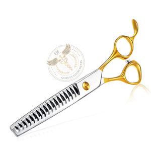 Tijeras Curvas de 7.5 Pulgadas para Peluquería Canina, para Diestros, 23 Dientes, Profesionales, con Mango Simétrico y Cuchillas Afiladas - Product Image 2