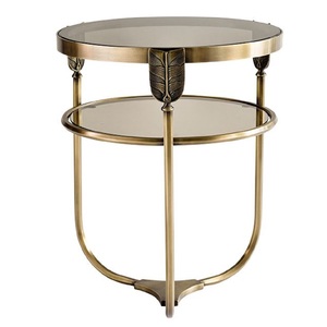 Mesa Auxiliar Cuadrada de Aluminio de Alta Calidad, Muebles de Primera Calidad, Detalle Metálico, para Hotel, Hogar, Sala de Estar, Otomana, Latón - Product Image 4