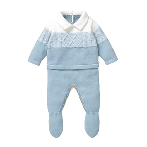 Combinaison en jersey pour bébé Mimixiong OEKO-TEX de haute qualité, adorable combinaison pour nouveau-nés, vêtements pour bébés, barboteuse tricotée - Product Image 1