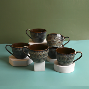 Imperial New Bone China Ceramic Tea <b>Cups</b> <b>Set</b> of 6 - Product Image 4