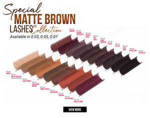 อุปกรณ์ต่อขนตา Charmlash ขายส่ง ถาดต่อขนตาแบบง่าย สีน้ำตาล ขนตาต่อแบบคลาสสิก เบาบาง หนาแน่น - Product Image 5