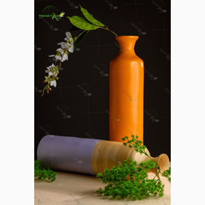 Florero de bambú hecho a mano de Vietnam, decoración ecológica para el hogar - Product Image 2