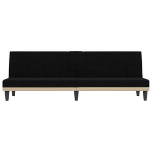 Grande Divano Letto in Poliestere Nero - Product Image 4