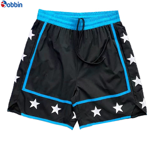 Shorts pour hommes personnalisés, best-sellers, pas chers, patchwork, impression sérigraphique, polyester, pour la course à pied, le basketball, l'entraînement, respirants, pour la salle de sport - Product Image 3