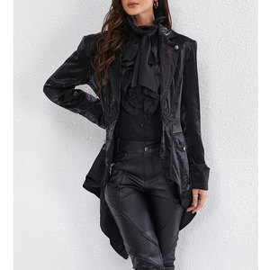 Veste de costume gothique à revers pour femme, style victorien, veste de queue-de-pie, tenue steampunk, manteau de pirate médiéval 2026 - Product Image 3